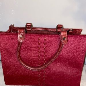 Chicos calfhair tote bag